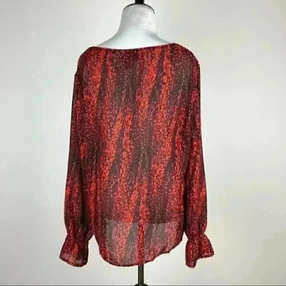 Notations top size L Multicolored peasant sleeve - Picture 5 of 9